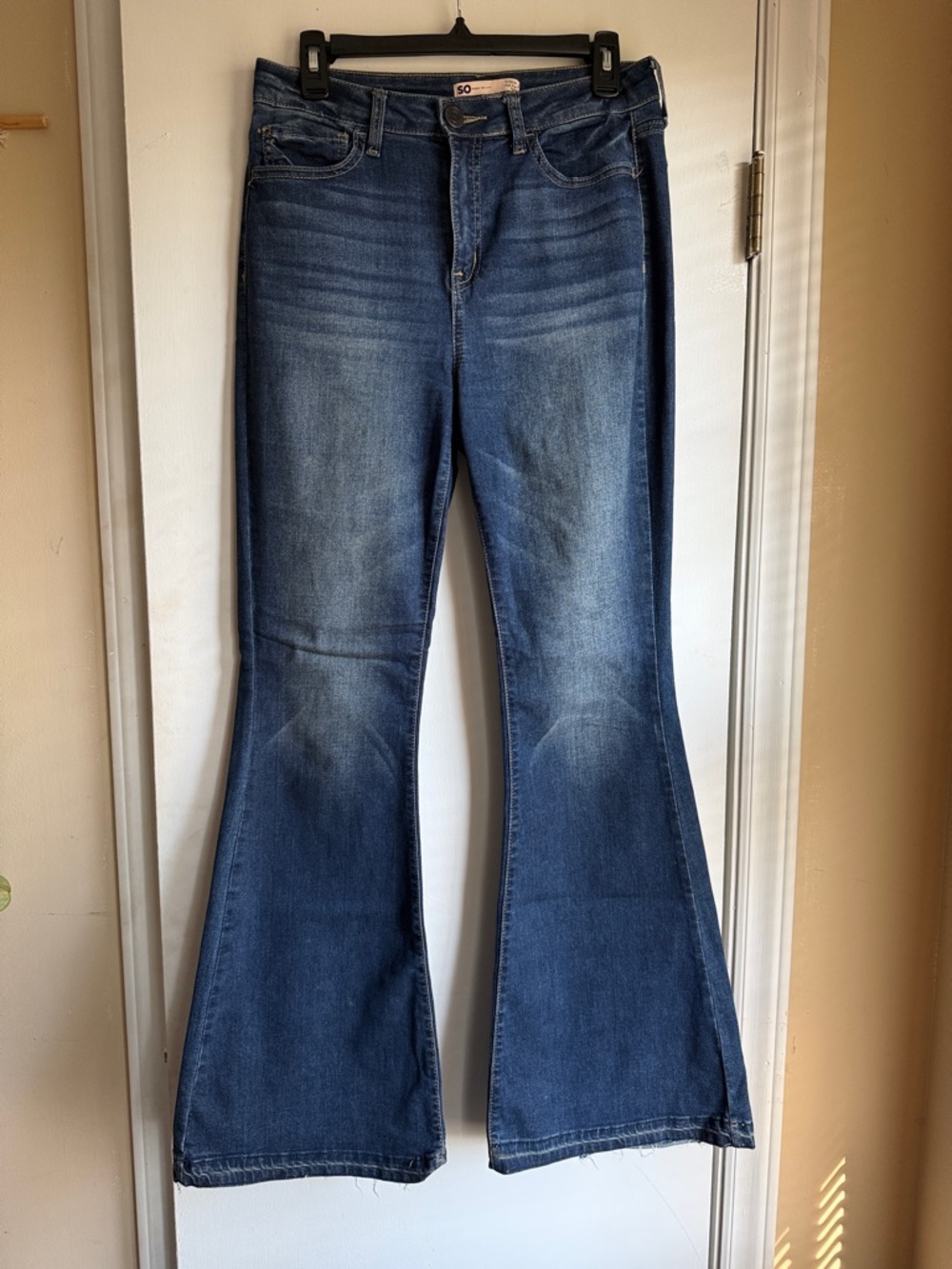 SO Women's Medium Blue Flare Jeans